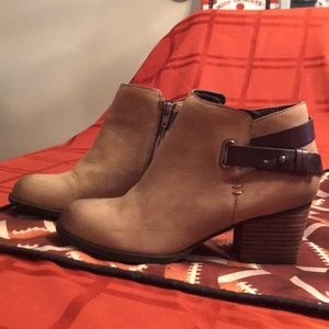 Tan ankle booties